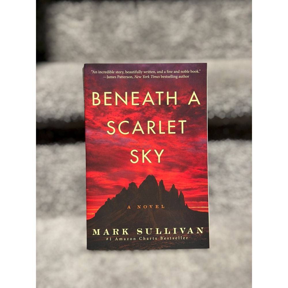 Beneath a Scarlet Sky Mark Sullivan Paperback WWII Historical Fiction Book New